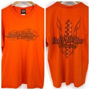 Harley Davidson Motorsports Front Back Graphic T Shirt L